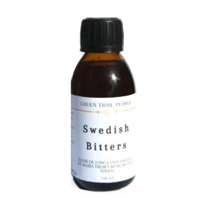 Uma garrafa de Tintura Amargo Sueco