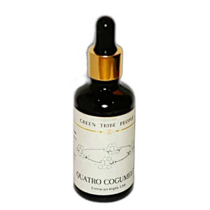 Um conta-gotas de Tintura de Quatro Cogumelos