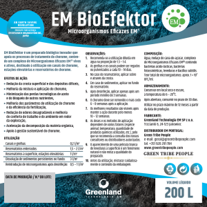 EM BioEfektor - Tratamento Biológico de Chorume com Microorganismos Eficazes